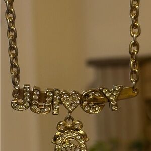 Chic JUICY Gold Toned Chain Necklace